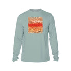 Printify Men's Long Sleeve Performance Crew Neck Light Slate / XS Rainbow Trout Men's Long Sleeve Performance Fishing Crew Neck