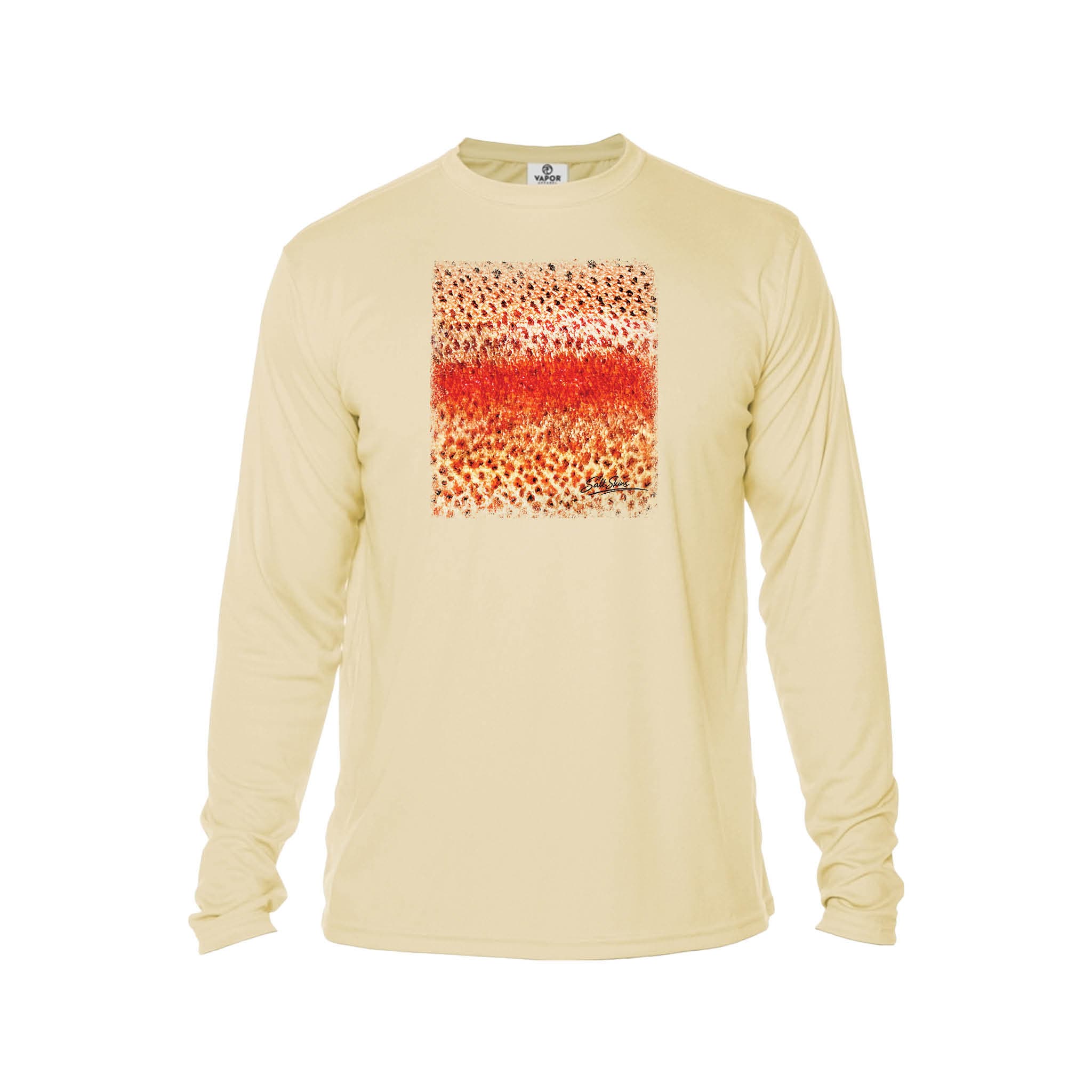 Printify Men's Long Sleeve Performance Crew Neck Pale Yellow / XS Rainbow Trout Men's Long Sleeve Performance Fishing Crew Neck