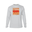 Printify Men's Long Sleeve Performance Crew Neck Pearl Grey / XS Rainbow Trout Men's Long Sleeve Performance Fishing Crew Neck