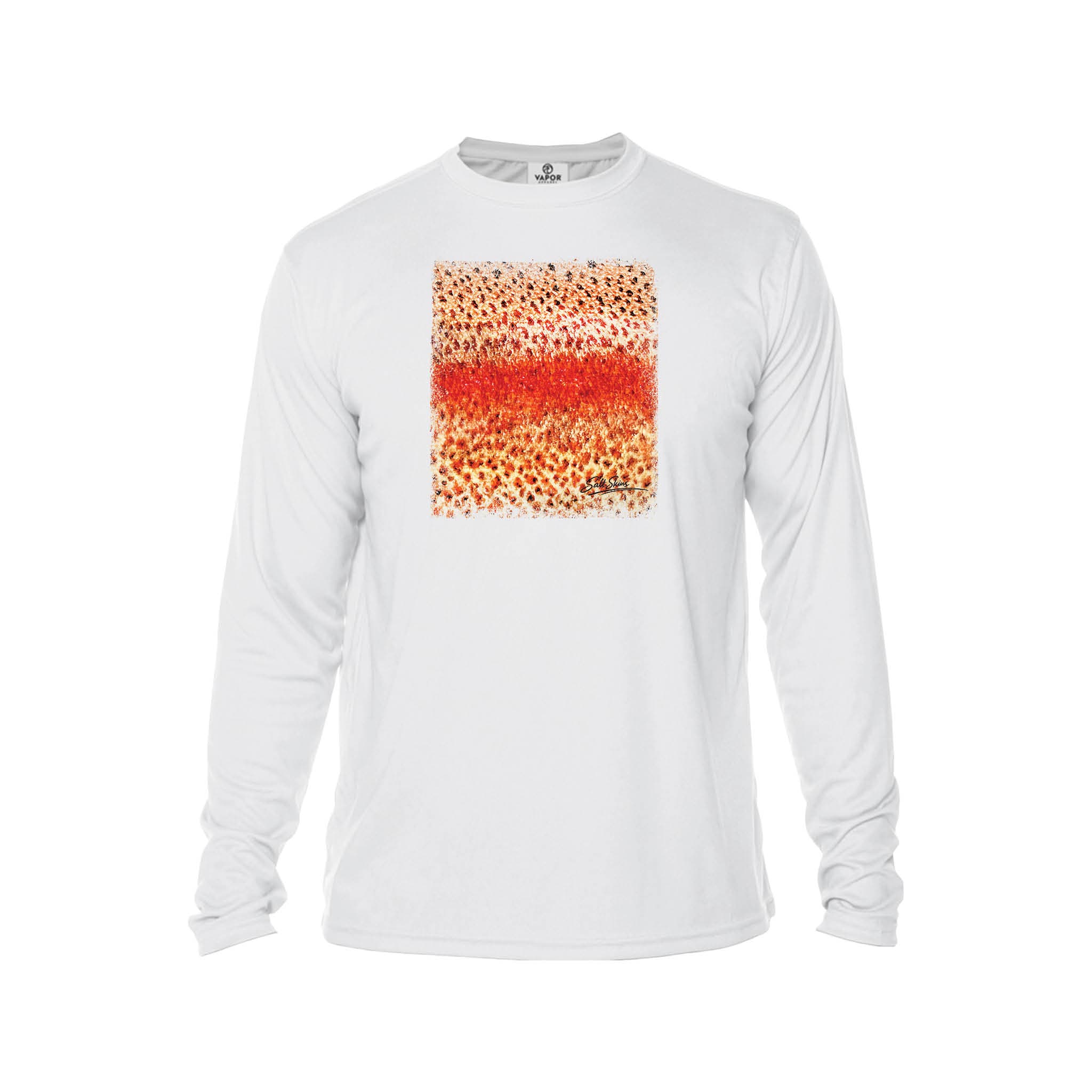 Printify Men's Long Sleeve Performance Crew Neck Rainbow Trout Men's Long Sleeve Performance Fishing Crew Neck