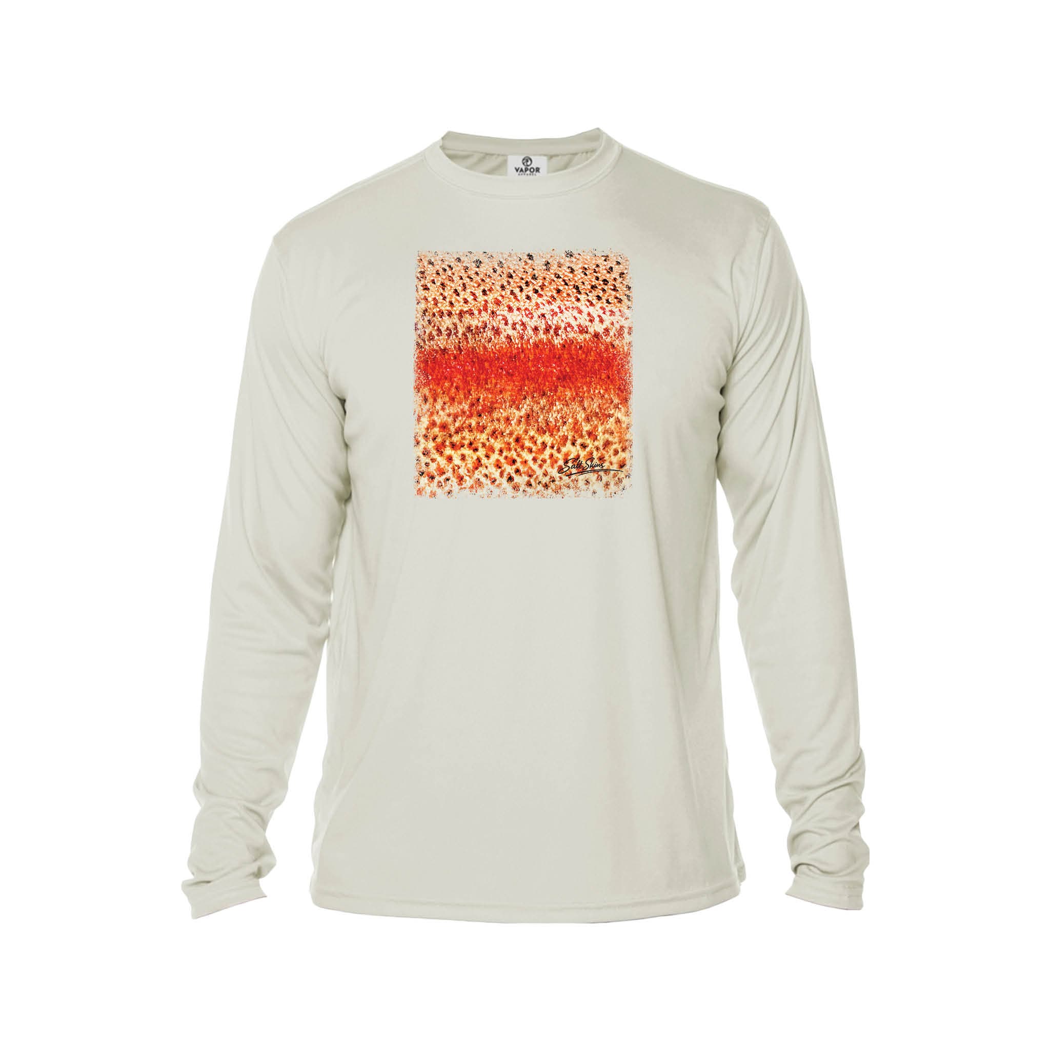 Printify Men's Long Sleeve Performance Crew Neck Sandbar / XS Rainbow Trout Men's Long Sleeve Performance Fishing Crew Neck