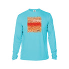 Printify Men's Long Sleeve Performance Crew Neck Water Blue / XS Rainbow Trout Men's Long Sleeve Performance Fishing Crew Neck