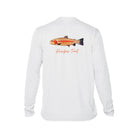 Printify Men's Long Sleeve Performance Crew Neck White / XS Rainbow Trout Men's Long Sleeve Performance Fishing Crew Neck