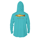 Printify Men's Performance Hoodie Brown Trout Men's Long Sleeve Performance Hoodie