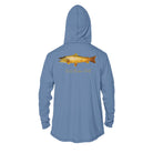 Printify Men's Performance Hoodie Brown Trout Men's Long Sleeve Performance Hoodie
