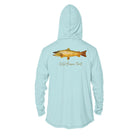 Printify Men's Performance Hoodie Brown Trout Men's Long Sleeve Performance Hoodie