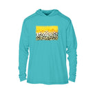 Printify Men's Performance Hoodie Water Blue / S Brown Trout Men's Long Sleeve Performance Hoodie