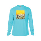 Printify Men's Performance Shirt Water Blue / XS Wild Brown Trout Men's Performance Fishing Crew Neck
