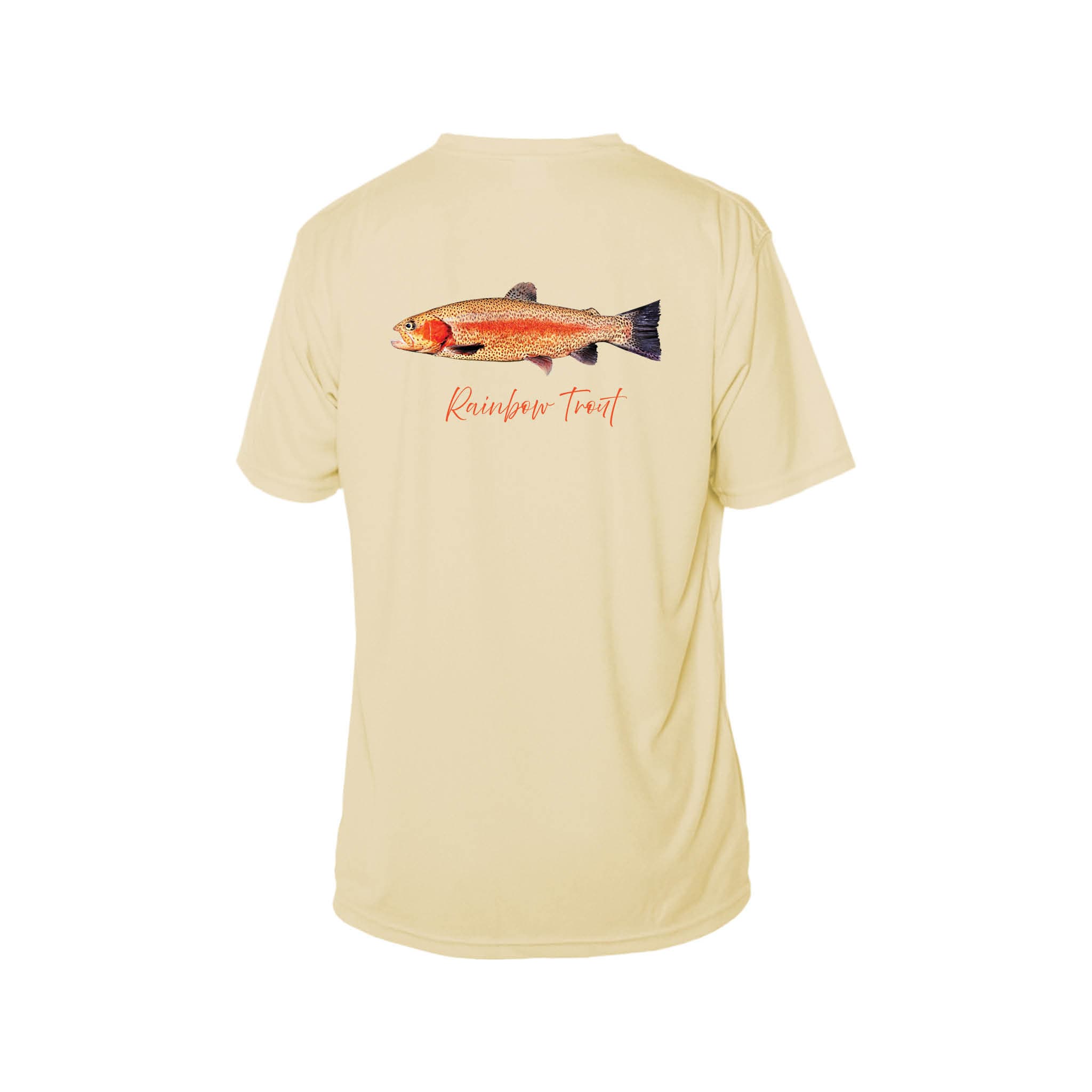 Printify Men's Performance T-Shirt Pale Yellow / XS Rainbow Trout Men's Performance T-Shirt