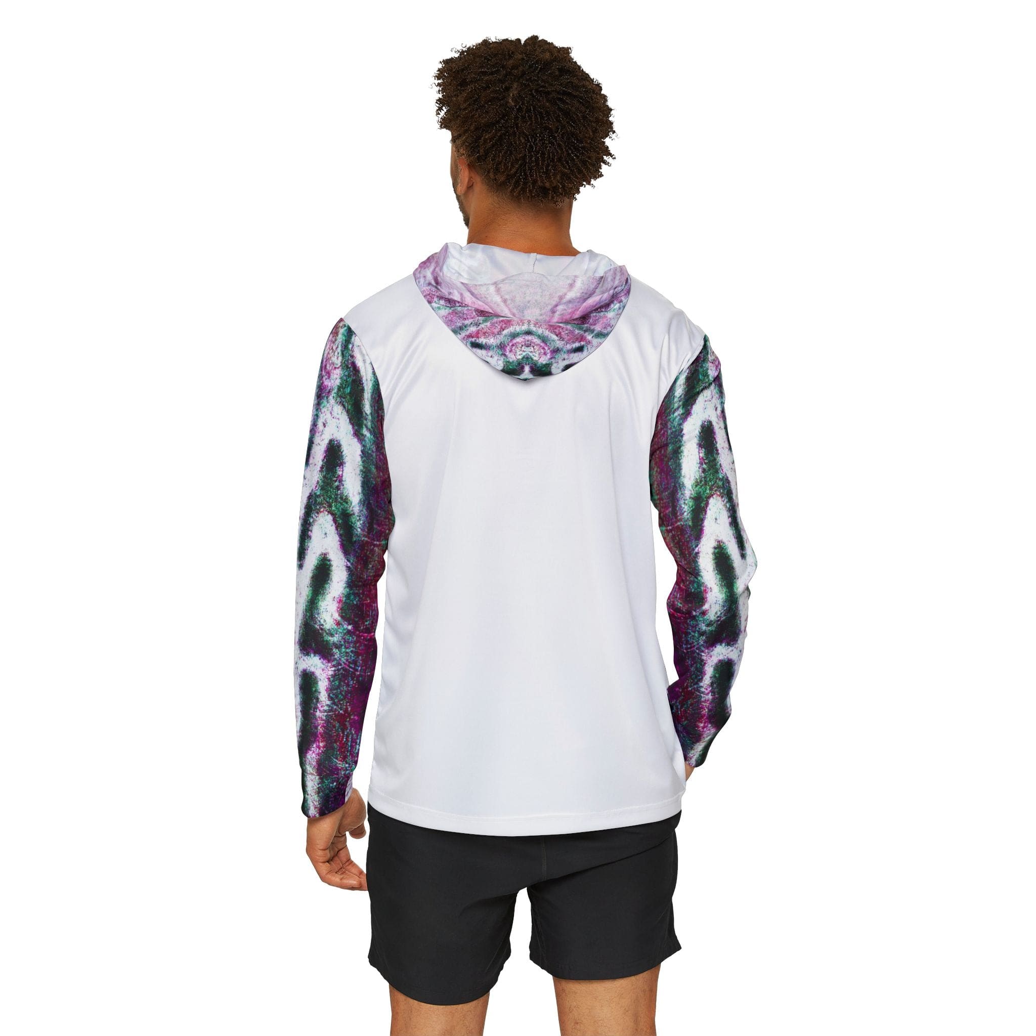 Salt Skins All Over Prints Barracuda Men's UPF +50 Long Sleeve Performance Hoodie
