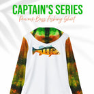 Salt Skins All Over Prints Peacock Bass II Ultimate Performance Men's Long Sleeve Fishing Shirt