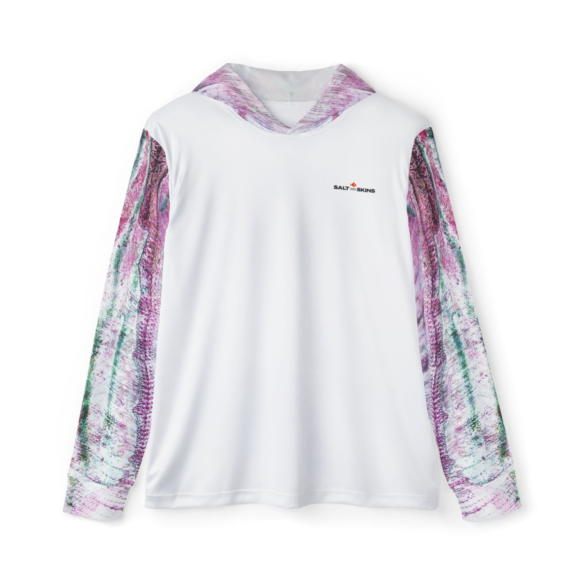 Salt Skins All Over Prints XS / Purple Barracuda Men's UPF +50 Long Sleeve Performance Hoodie
