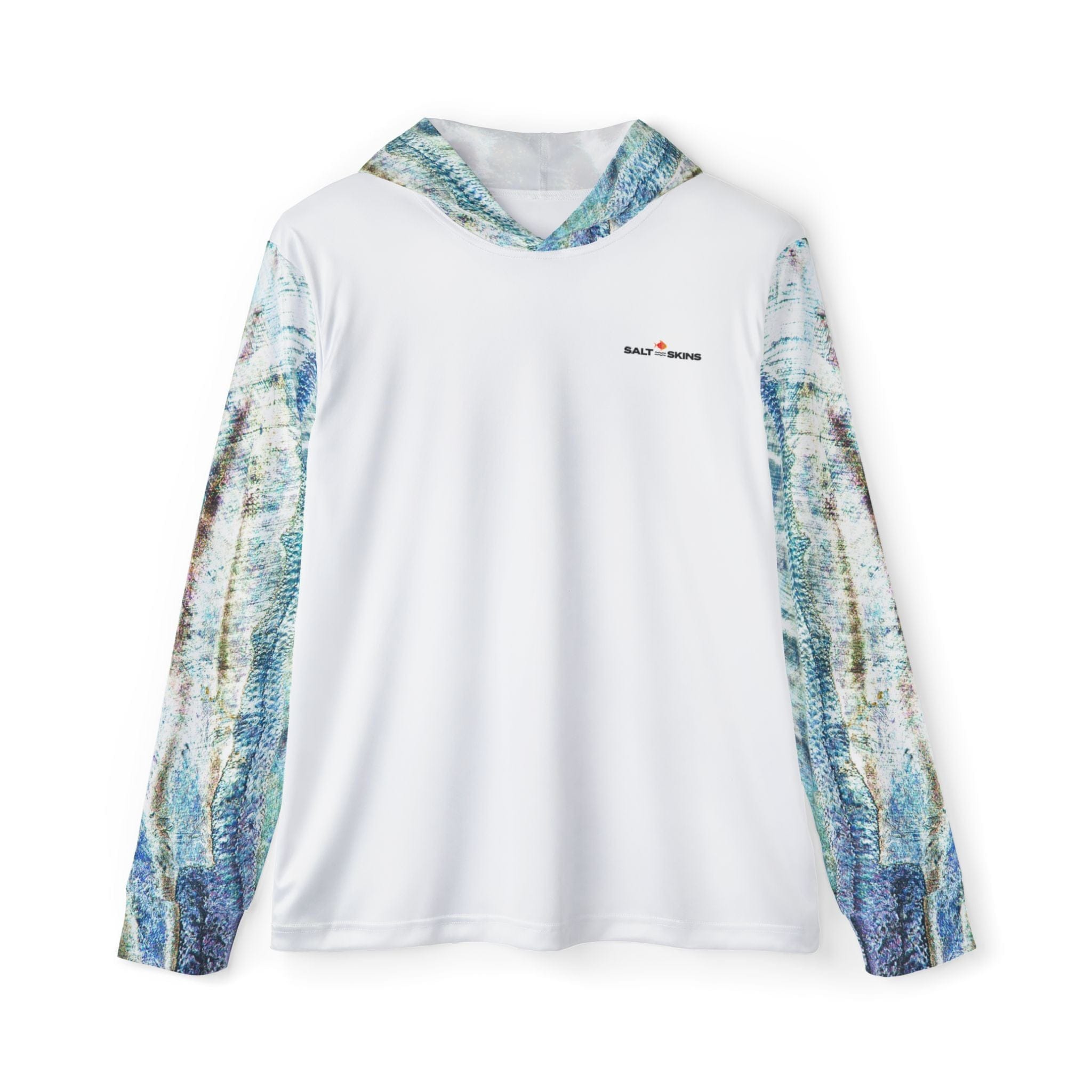 Salt Skins All Over Prints XS / Silver Barracuda Men's UPF +50 Long Sleeve Performance Hoodie