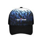 Salt Skins Baseball Style Fishing Hat Black Mackerel / One size Marine Life Collection Baseball Style Fishing Hat for Men & Women