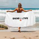 Salt Skins Beach Towel White / ONE SIZE Salt Skins Ocean Breeze Beach Towel 31.5"x 71"