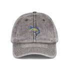 Salt Skins Hats One size / Grey Blue Marlin Embroidered Vintage Fish Cap by Salt Skins Apparel