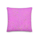 Salt Skins Home Decor 18″×18″ Seaside Bright Pink Coral - Beach House Throw Pillow