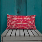 Salt Skins Home Decor 20″×12″ Salt Skins Premium Beach House Pillows - Lobster Series Red