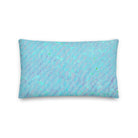Salt Skins Home Decor 20″×12″ Seaside Blue Reef Coral - Beach House Throw Pillow