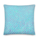 Salt Skins Home Decor 22″×22″ Seaside Blue Reef Coral - Beach House Throw Pillow