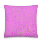 Salt Skins Home Decor 22″×22″ Seaside Bright Pink Coral - Beach House Throw Pillow