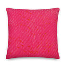 Salt Skins Home Decor 22″×22″ Seaside Hot Pink Coral - Beach House Throw Pillow