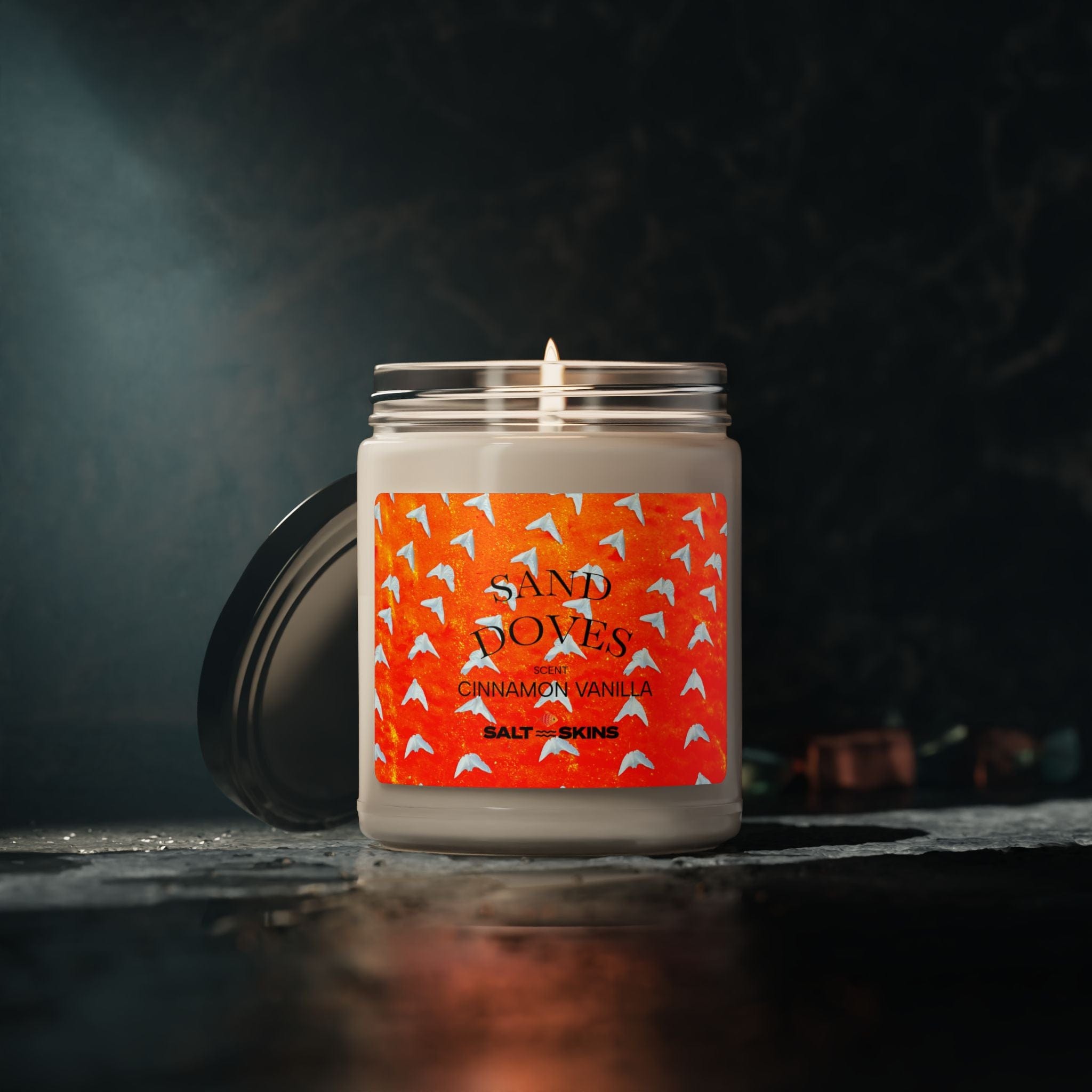 Salt Skins Home Decor Cinnamon Vanilla / 9oz Sand Dollar Doves - Cinnamon Vanilla  Scented Candle - Beach House Essentials