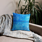 Salt Skins Home Decor Sea Angler Collection Blue Mackerel - Throw Pillow