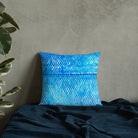 Salt Skins Home Decor Sea Angler Collection Blue Mackerel - Throw Pillow