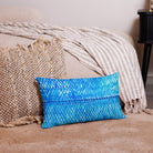 Salt Skins Home Decor Sea Angler Collection Blue Mackerel - Throw Pillow