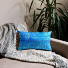 Salt Skins Home Decor Sea Angler Collection Blue Mackerel - Throw Pillow