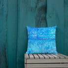 Salt Skins Home Decor Sea Angler Collection Blue Mackerel - Throw Pillow