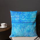 Salt Skins Home Decor Sea Angler Collection Blue Mackerel - Throw Pillow