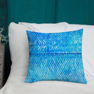 Salt Skins Home Decor Sea Angler Collection Blue Mackerel - Throw Pillow