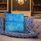 Salt Skins Home Decor Sea Angler Collection Blue Mackerel - Throw Pillow