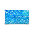 Salt Skins Home Decor Sea Angler Collection Blue Mackerel - Throw Pillow