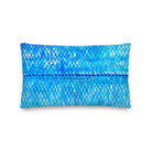 Salt Skins Home Decor Sea Angler Collection Blue Mackerel - Throw Pillow
