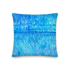 Salt Skins Home Decor Sea Angler Collection Blue Mackerel - Throw Pillow