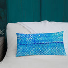 Salt Skins Home Decor Sea Angler Collection Blue Mackerel - Throw Pillow