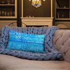 Salt Skins Home Decor Sea Angler Collection Blue Mackerel - Throw Pillow
