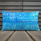 Salt Skins Home Decor Sea Angler Collection Blue Mackerel - Throw Pillow