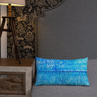Salt Skins Home Decor Sea Angler Collection Blue Mackerel - Throw Pillow
