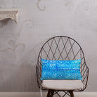 Salt Skins Home Decor Sea Angler Collection Blue Mackerel - Throw Pillow