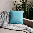 Salt Skins Home Decor Seaside Blue Reef Coral - Beach House Throw Pillow