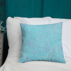 Salt Skins Home Decor Seaside Blue Reef Coral - Beach House Throw Pillow