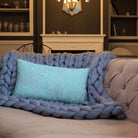 Salt Skins Home Decor Seaside Blue Reef Coral - Beach House Throw Pillow