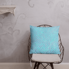 Salt Skins Home Decor Seaside Blue Reef Coral - Beach House Throw Pillow