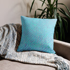 Salt Skins Home Decor Seaside Blue Reef Coral - Beach House Throw Pillow