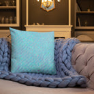 Salt Skins Home Decor Seaside Blue Reef Coral - Beach House Throw Pillow
