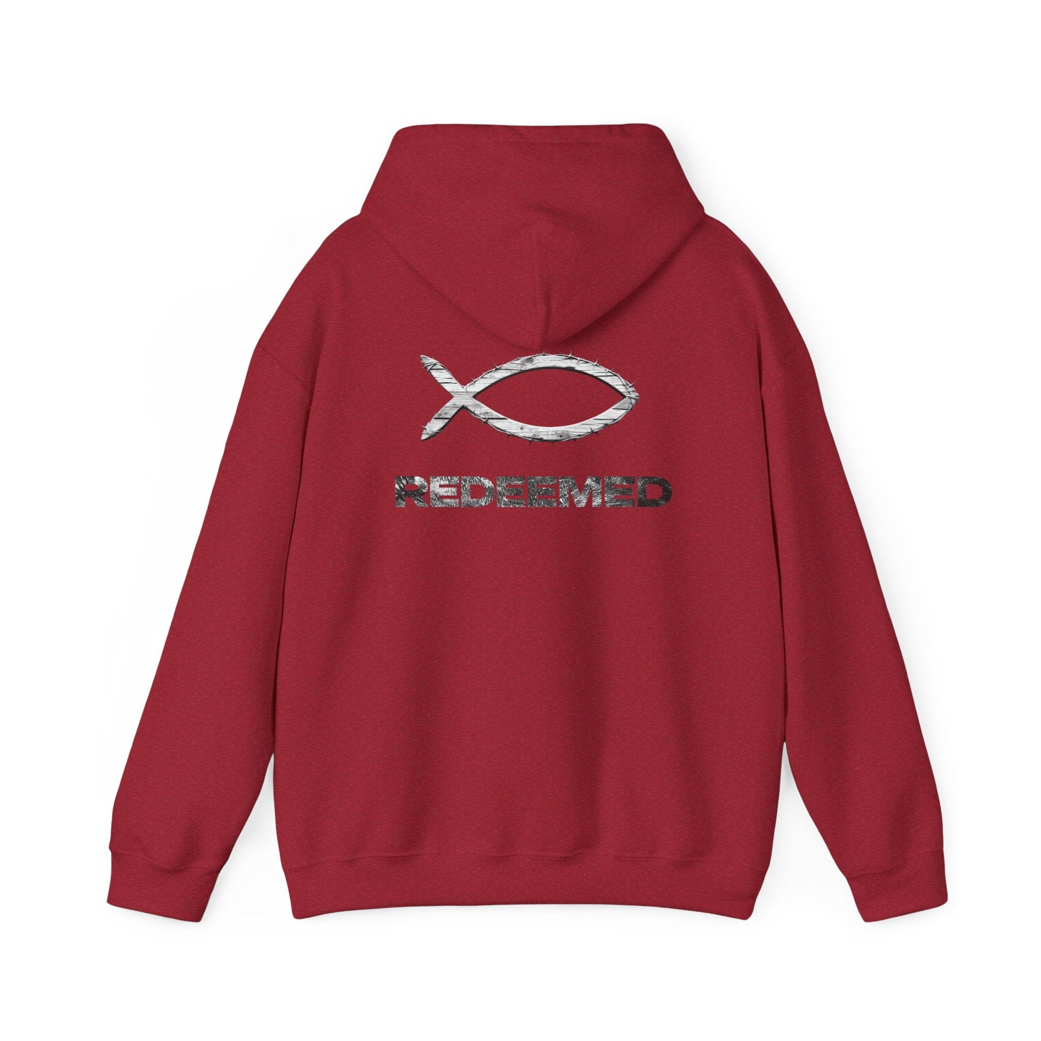 Salt Skins Hoodie Lightweight Redeemed By the Blood Unisex Hooded Sweatshirt